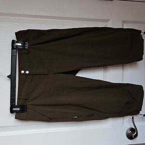 Columbia Saturday Trail Knee Pants Omnishield Green Brown Utility Womens  12